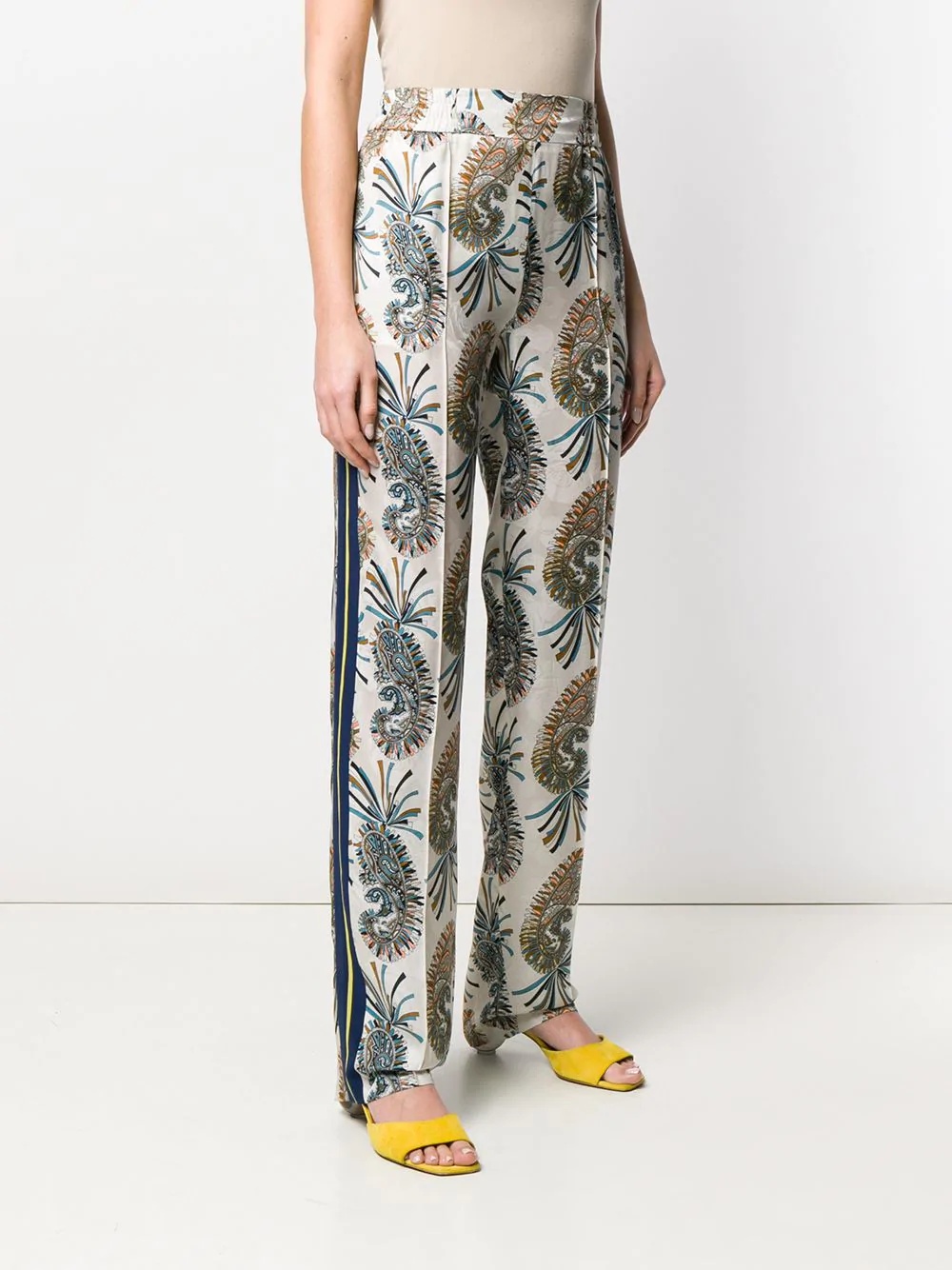 paisley print trousers - 3