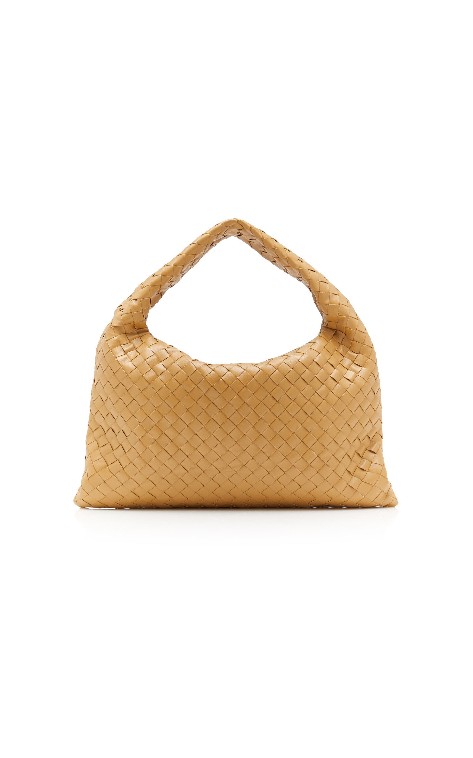 Small Hop Intrecciato Leather Hobo Bag neutral - 5