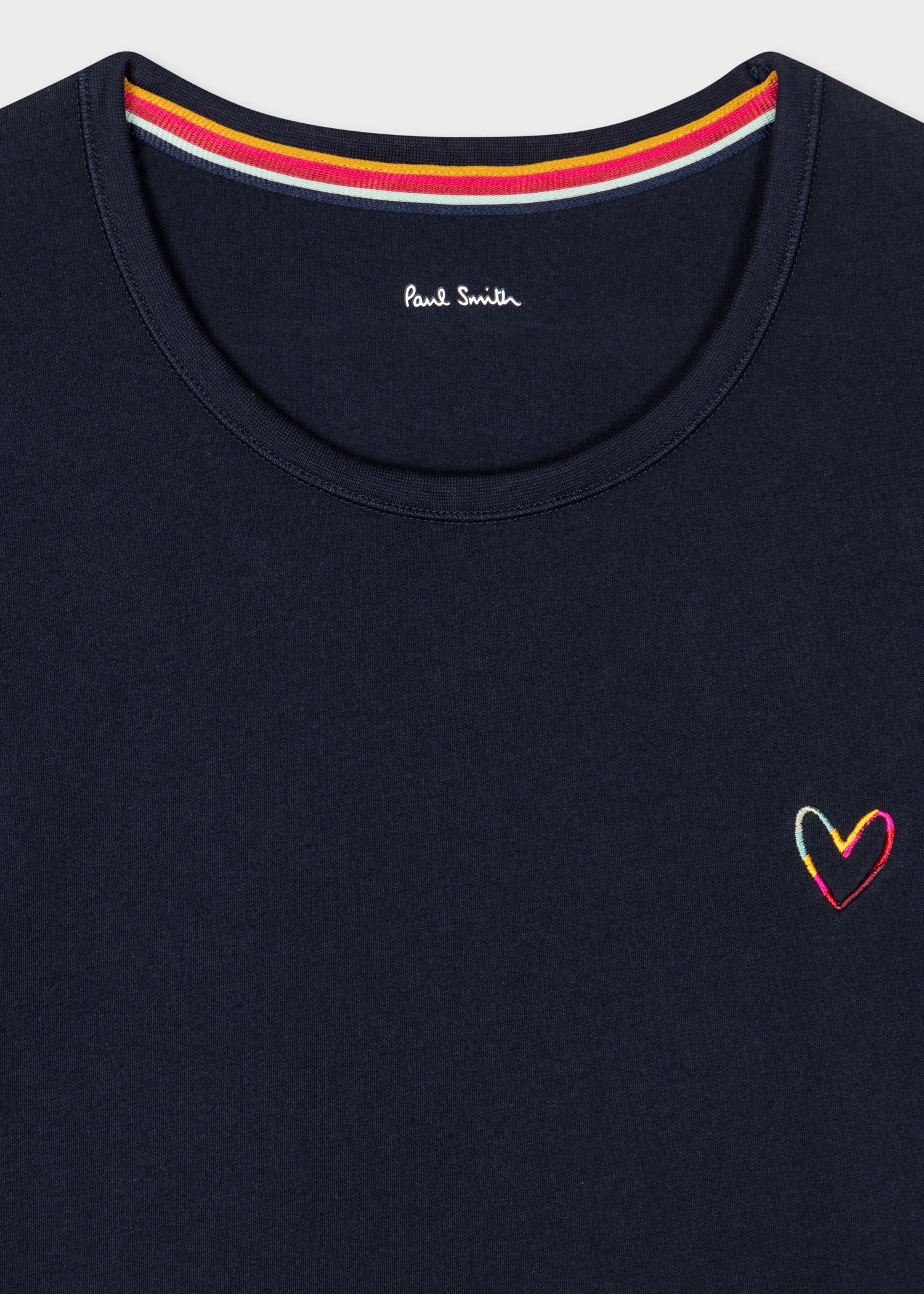 Navy Embroidered 'Swirl Heart' Lounge T-Shirt - 2