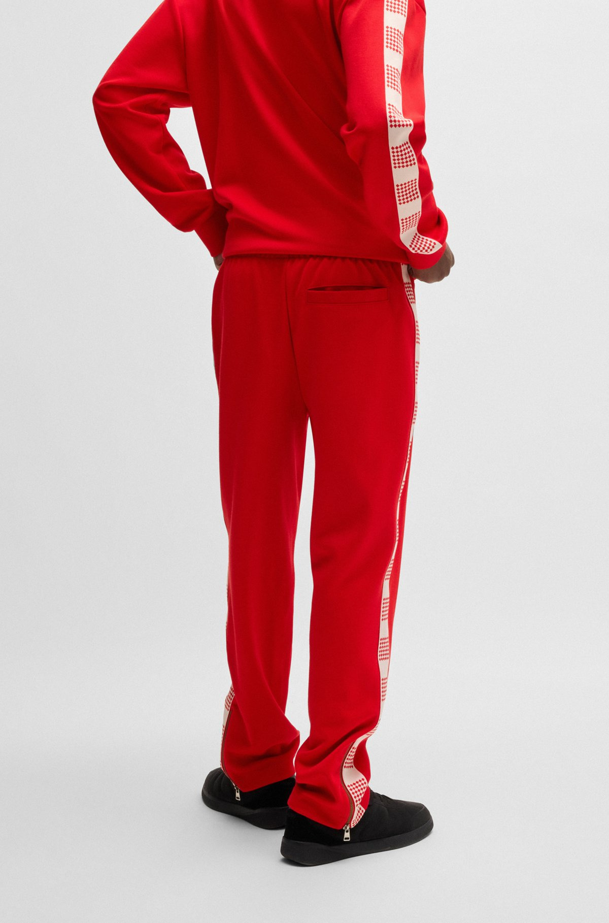 TRACKSUIT BOTTOMS WITH CHECKED TAPE - 5