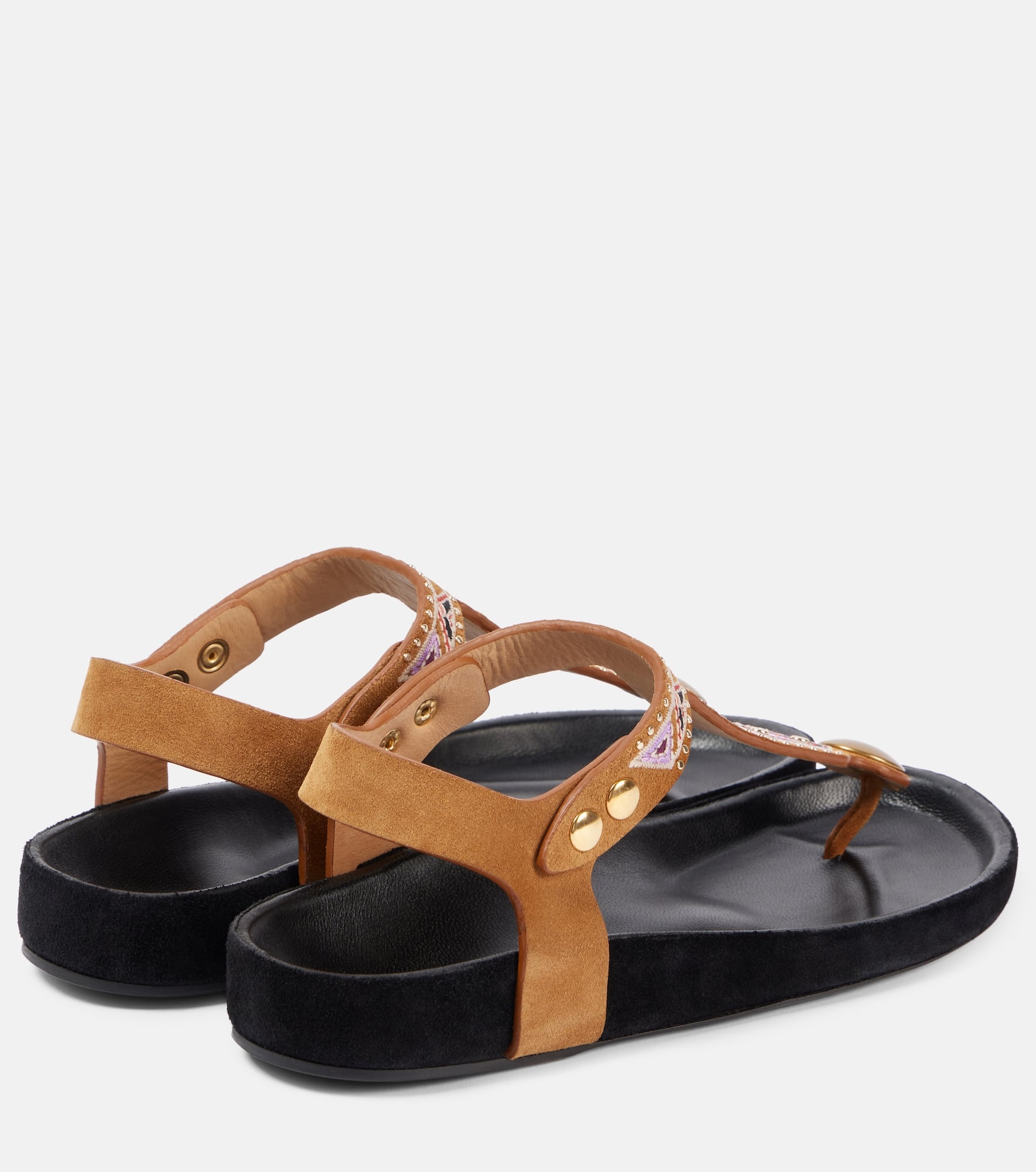 Enore embroidered suede sandals - 2