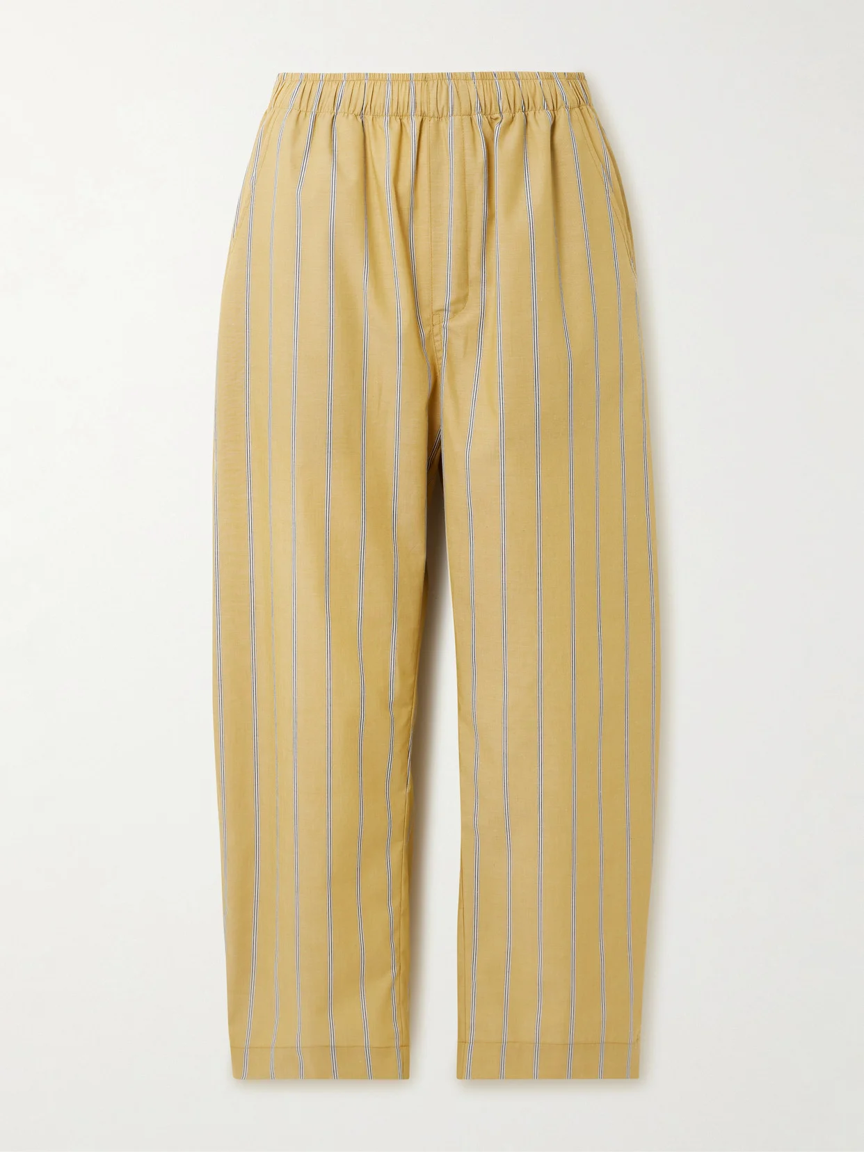 The Boxer Striped Cotton-poplin Barrel-leg Pants - 1