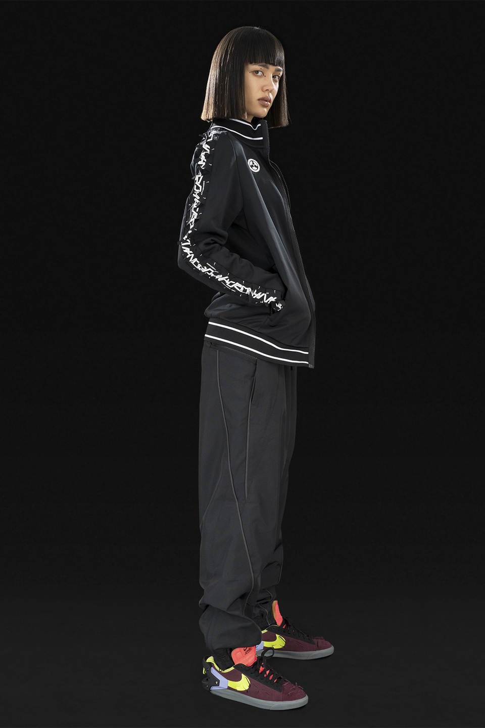 GGG-J1-011 Nike® Acronym® Track Jacket Knit Black/Black - 4