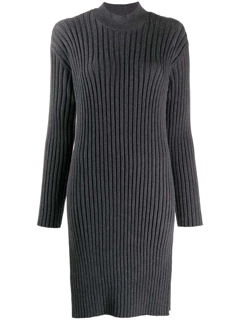 ribbed sweater dress - 1