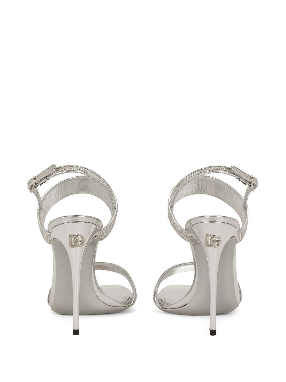 KIM DOLCE&GABBANA crystal-embellished slingback sandals - 3