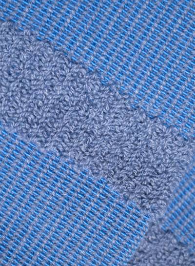 Nigel Cabourn Kinari Tokyo Cotton Face Pile Crew Sock in Blue outlook
