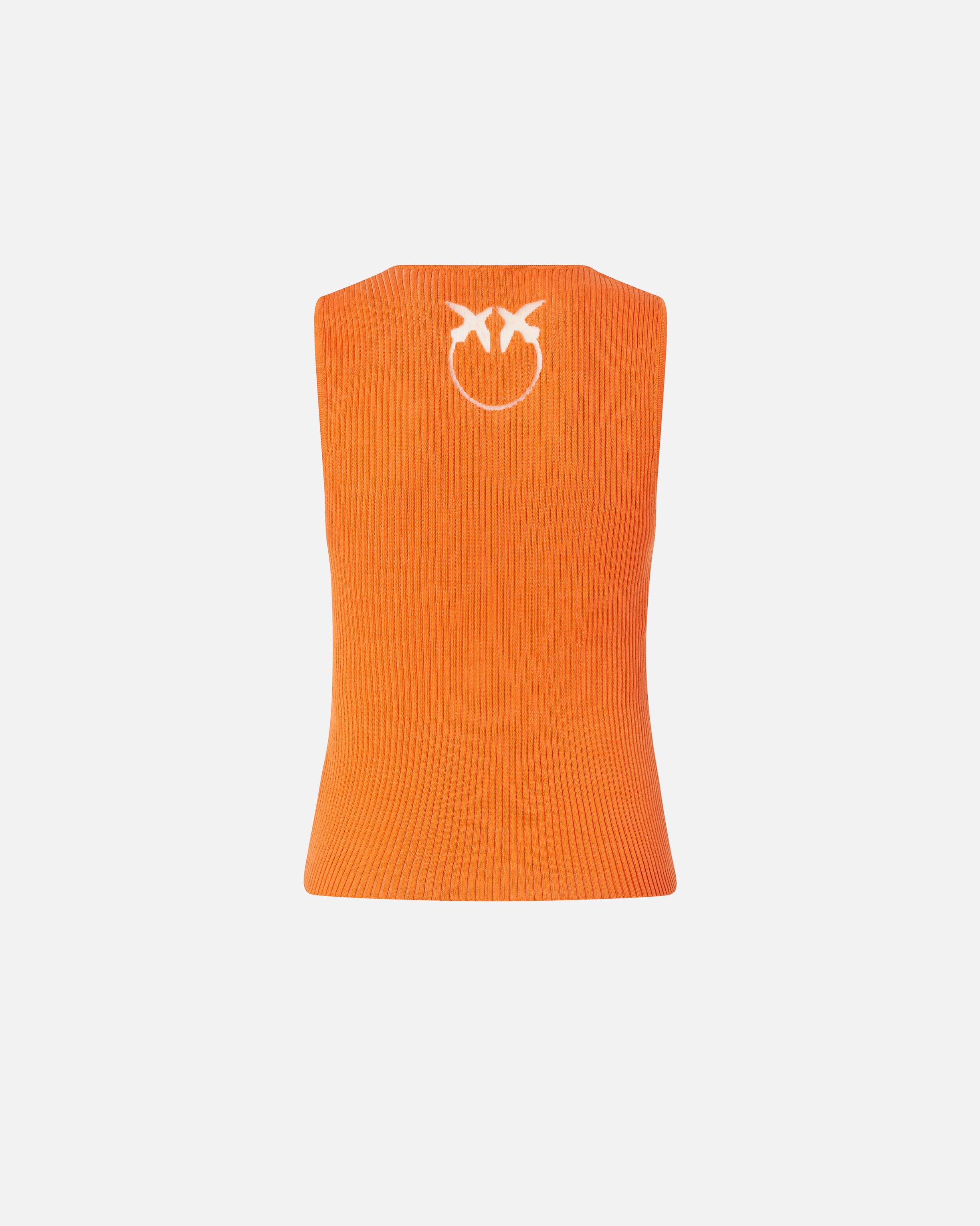 RIBBED SILK BLEND SLEEVELESS TOP - 6