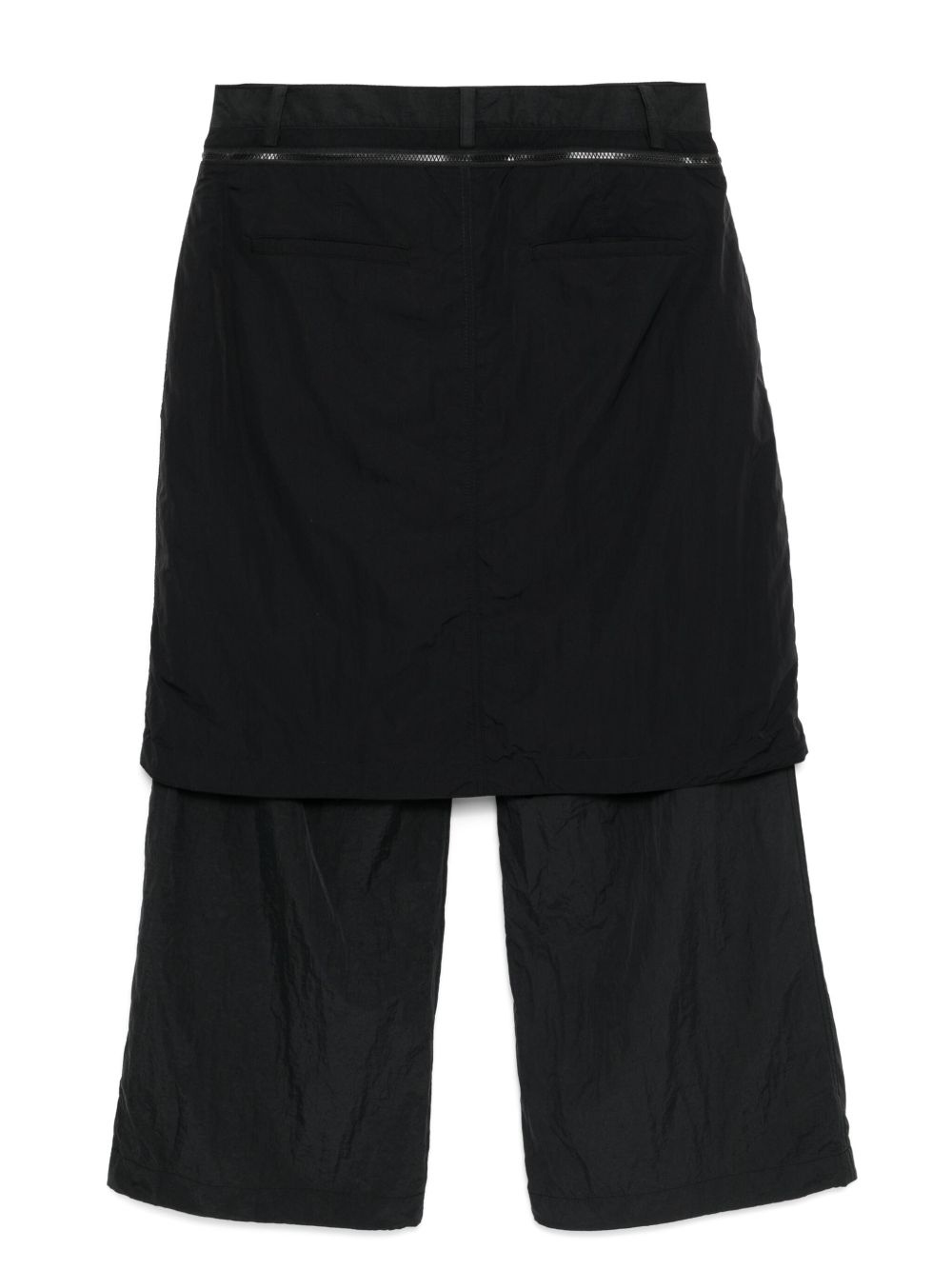 layered skirt trousers - 2