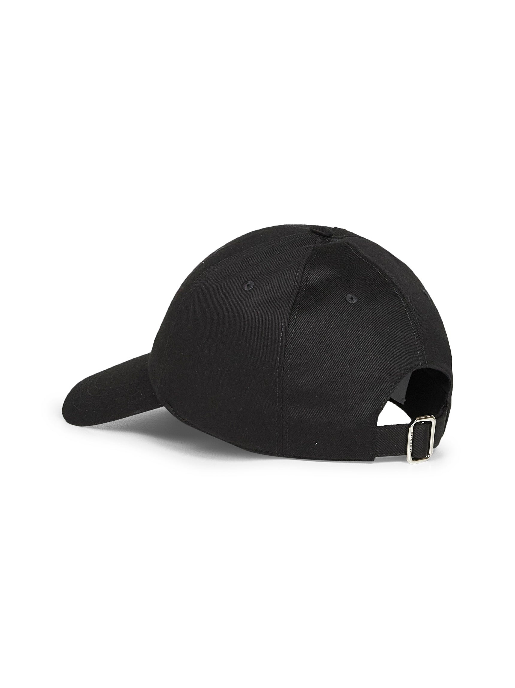 Black GIVENCHY embroidery canvas cap - 3