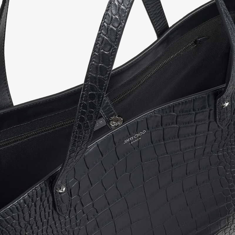 JIMMY CHOO Deelan
Black Croc-Embossed Leather Tote Bag outlook