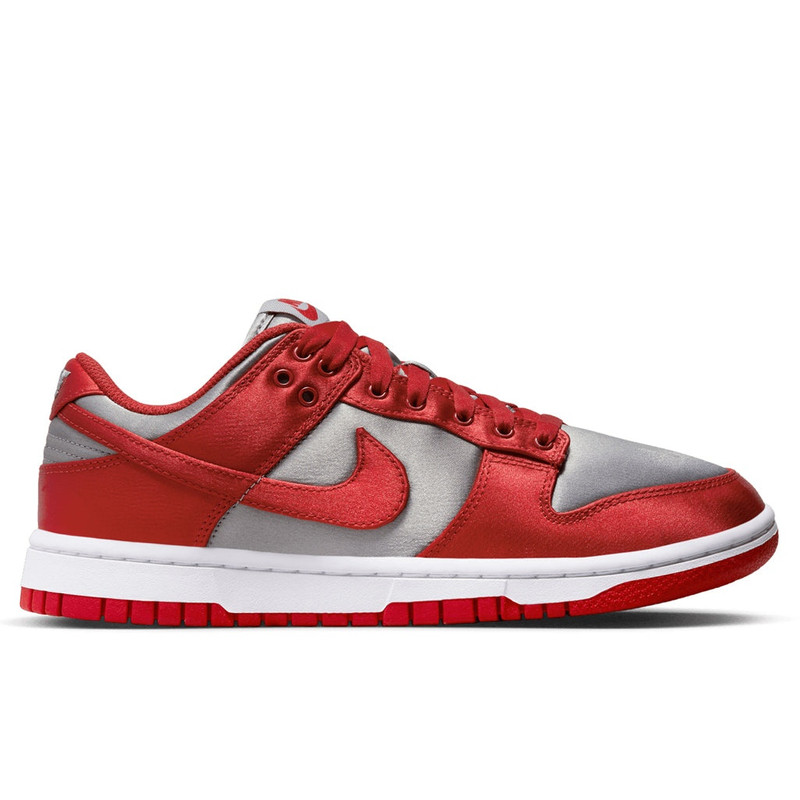 DUNK LOW WOMEN'S - MEDIUM GREY/VARSITY RED/WHITE - 1