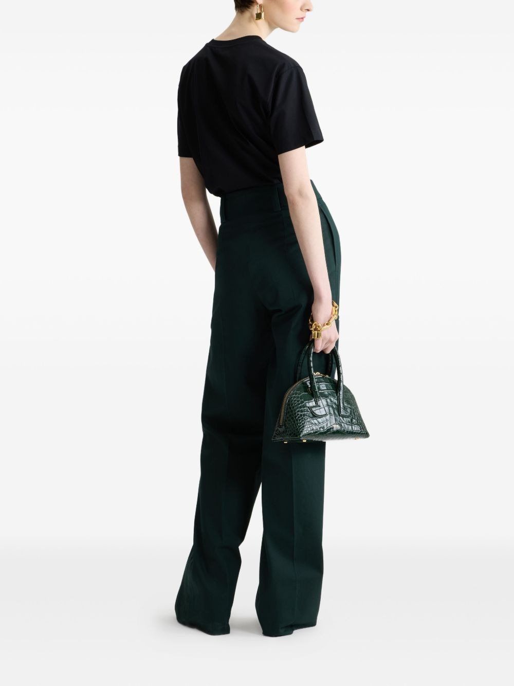 logo-embroidered T-shirt - 3