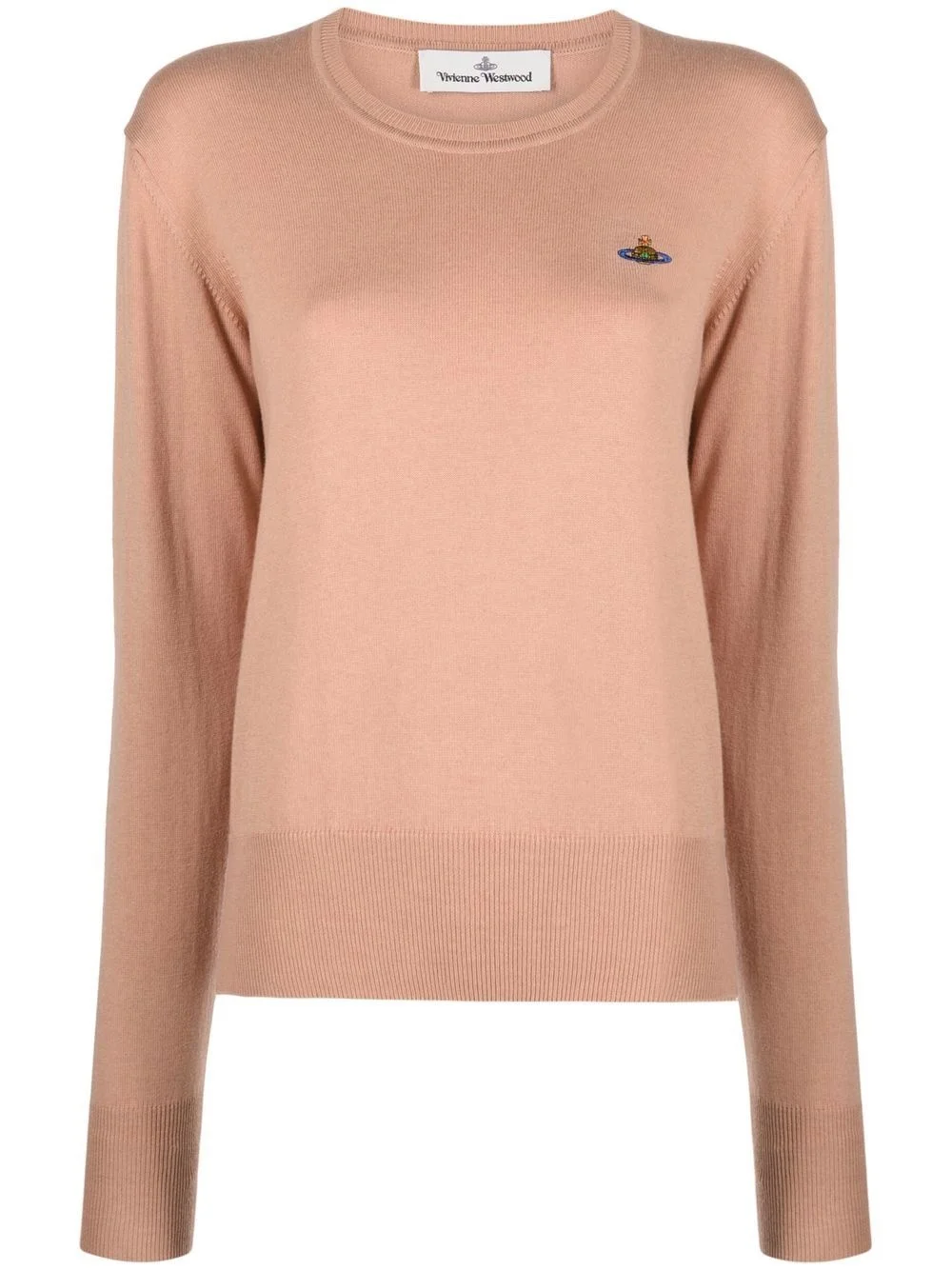 Orb-logo embroidery cotton-cashmere jumper - 1