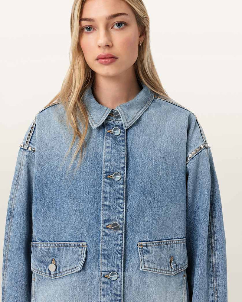 HETTIE OVERSIZED STUD SHACKET 3