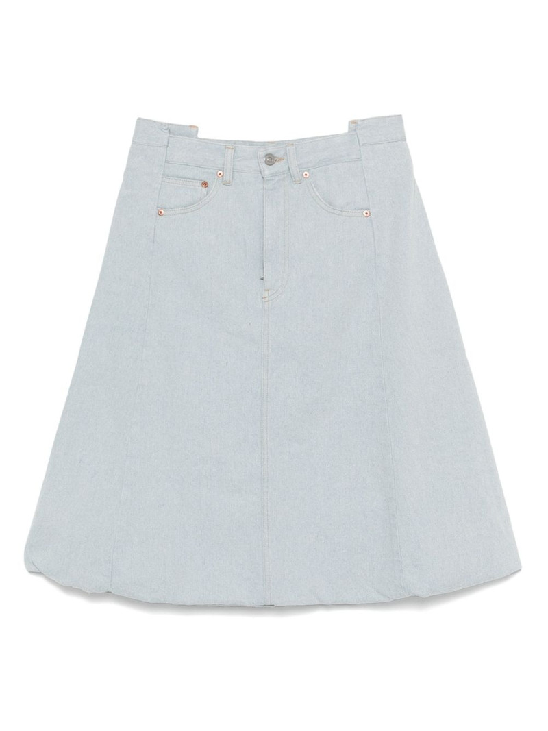 denim midi skirt 1
