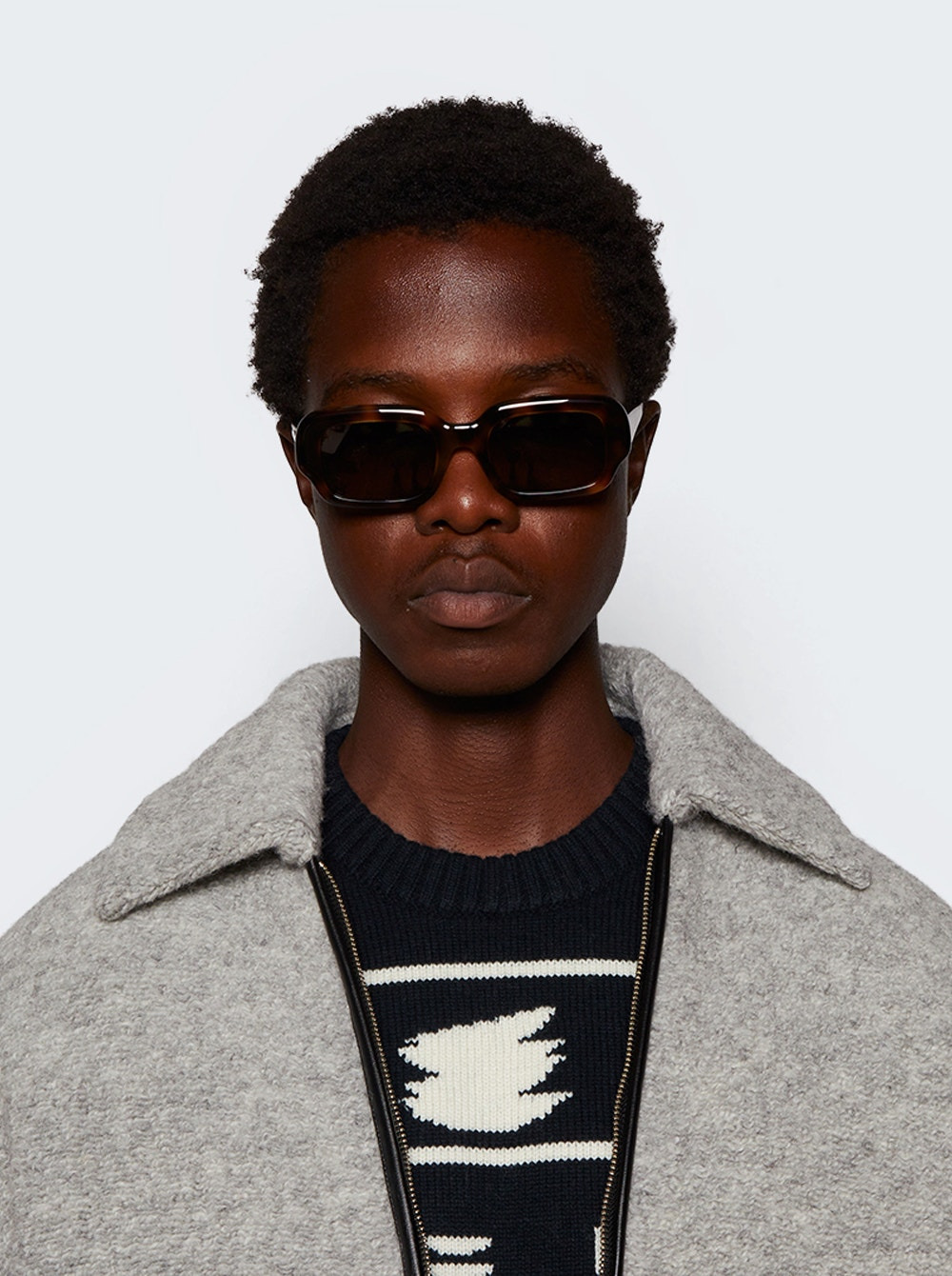 Slim Sunglasses Dark Havana And Green - 2