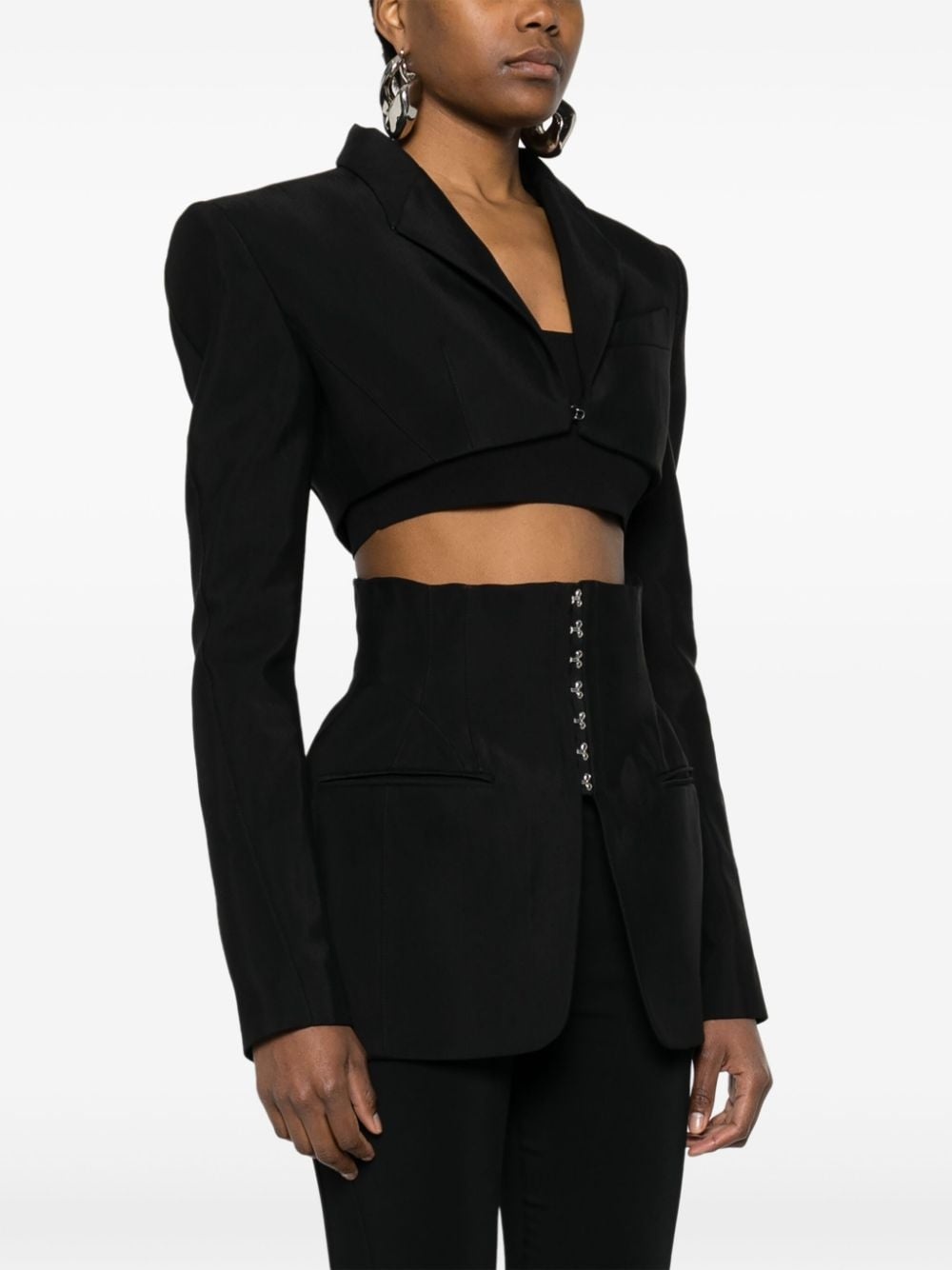 cut-out detailing blazer - 3