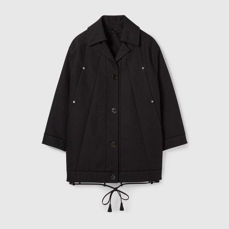 Cotton gabardine bomber jacket - 1