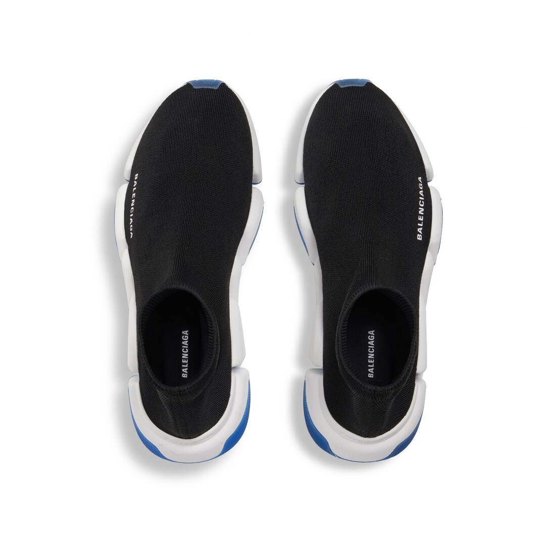 Men's Speed 2.0 Clear Sole Recycled Knit Sneaker in Black - 6