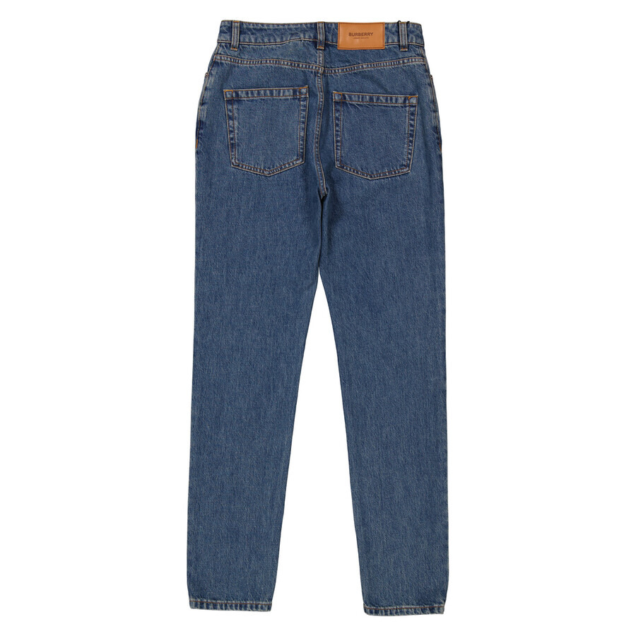 Burberry High Waisted Slim-Fit Denim Jeans - 2