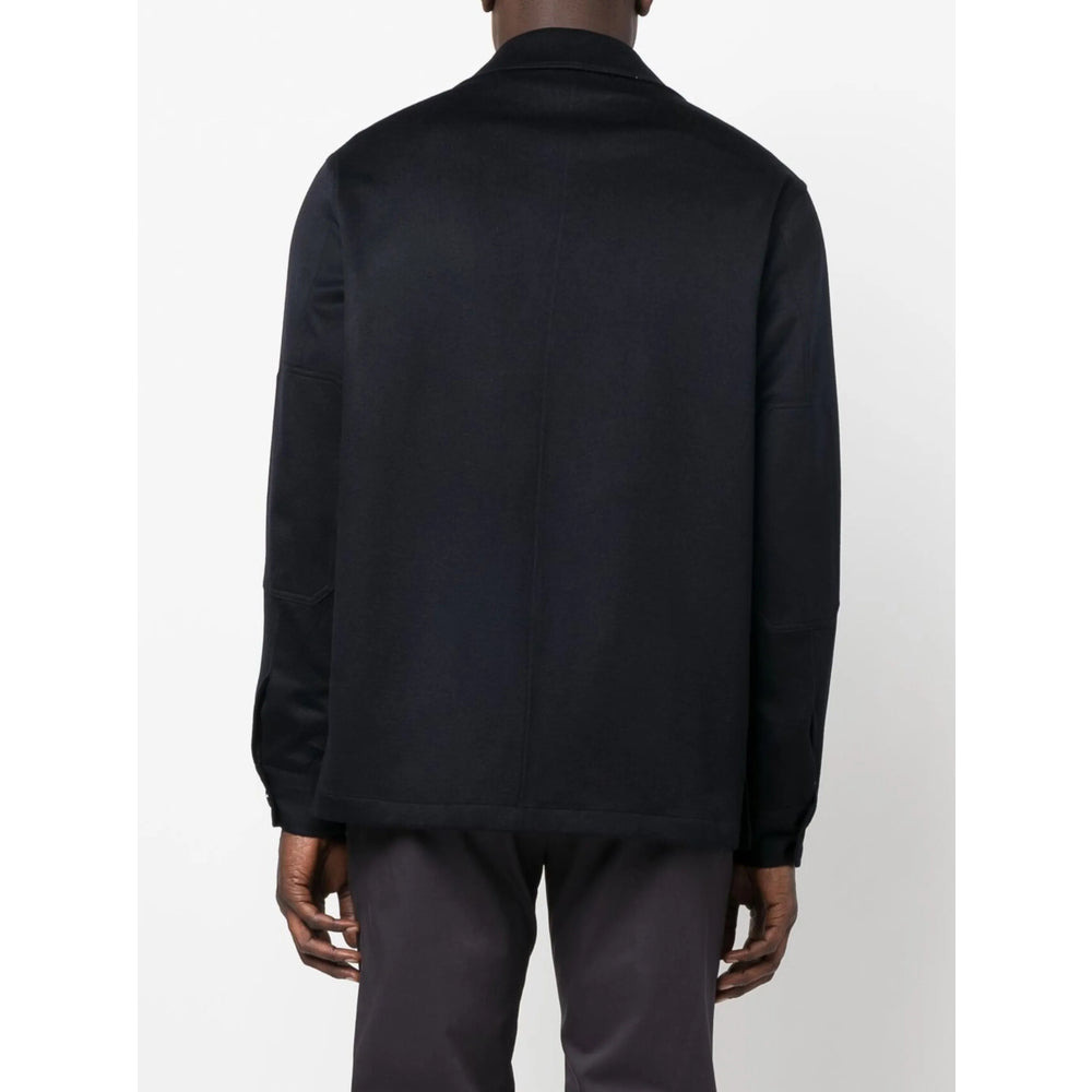 Zegna Blue Jackets - Shirt Jackets Men - 4