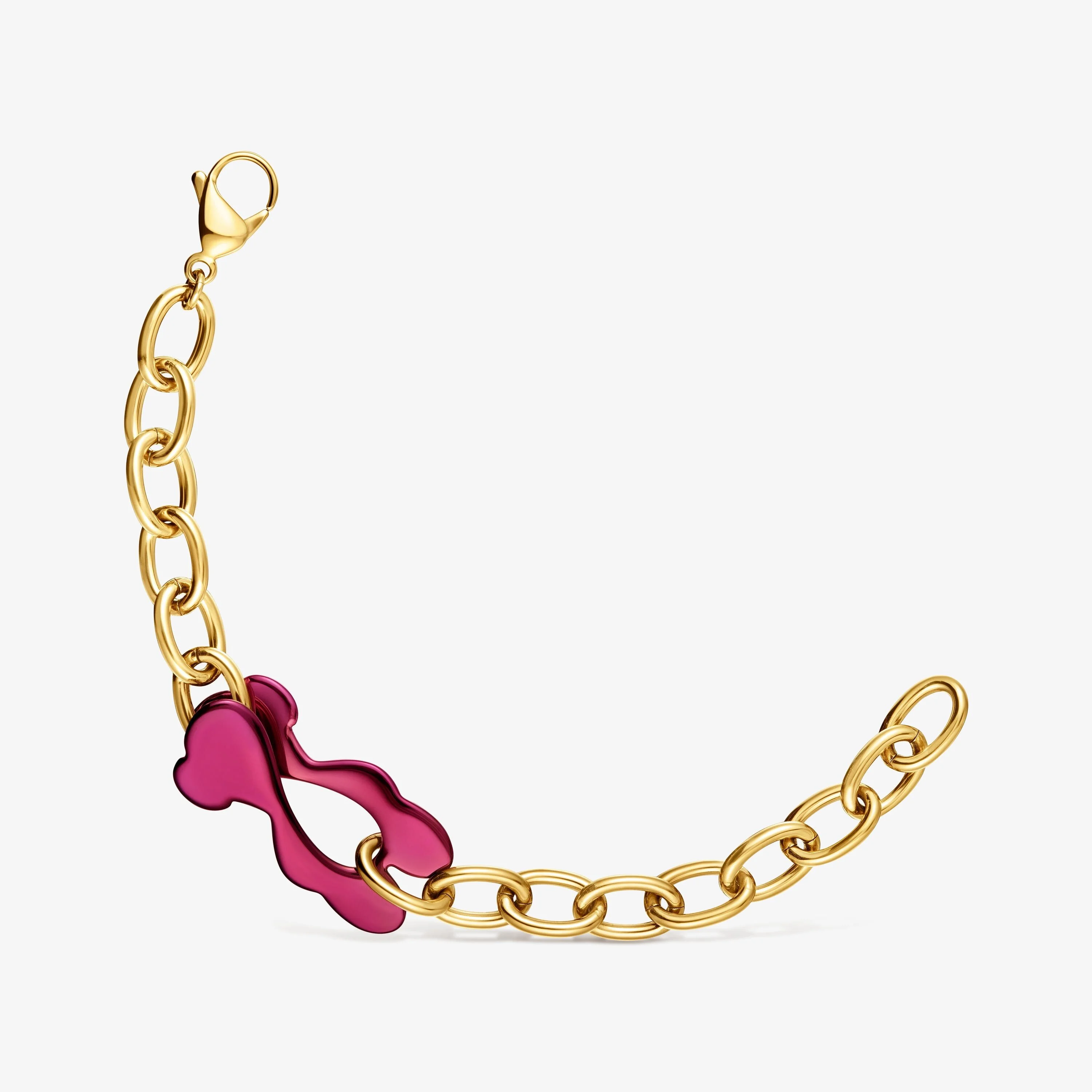 Red and gold-colored steel bear Bracelet TOUS Strain - 1