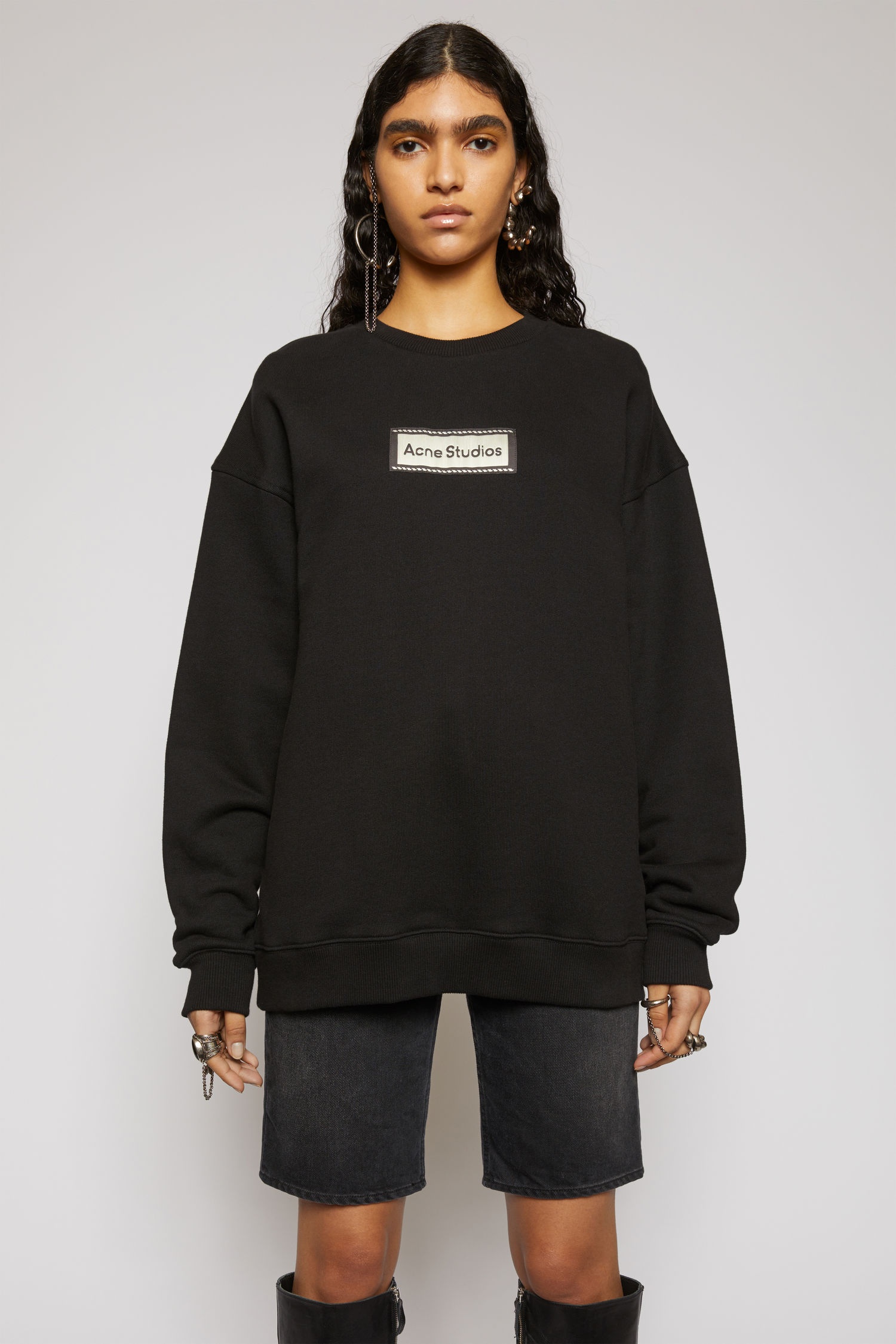 Reverse-label sweatshirt black - 2