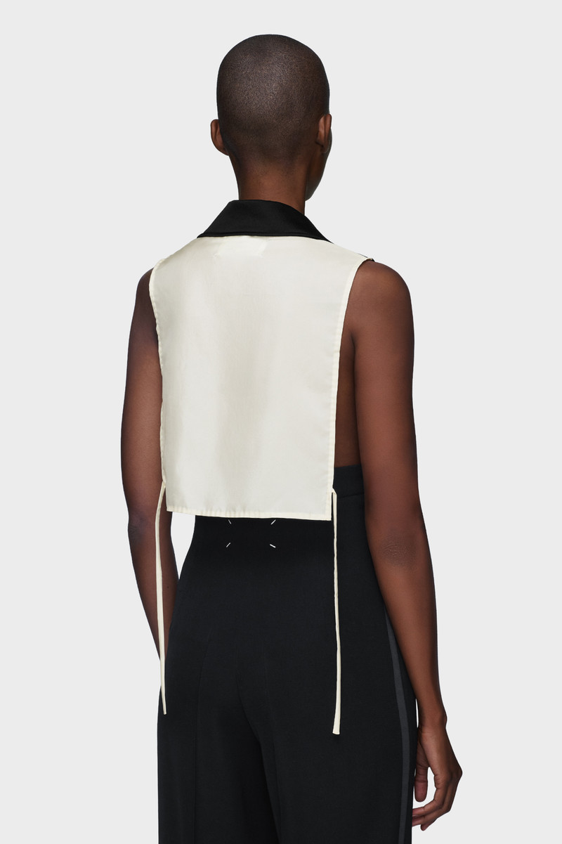 Silk-blend stole top 4