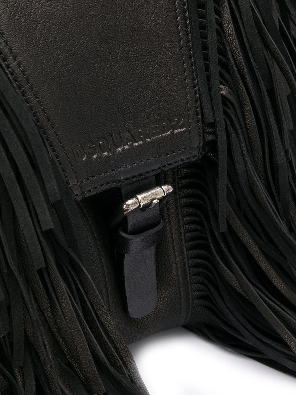 fringe detail backpack - 4