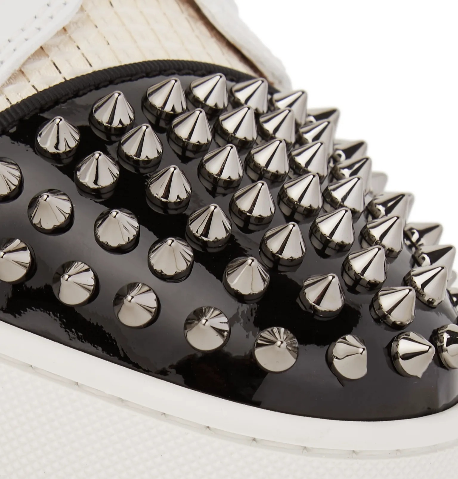 Louis Junior Spikes Orlato Leather and Jacquard Sneakers - 7