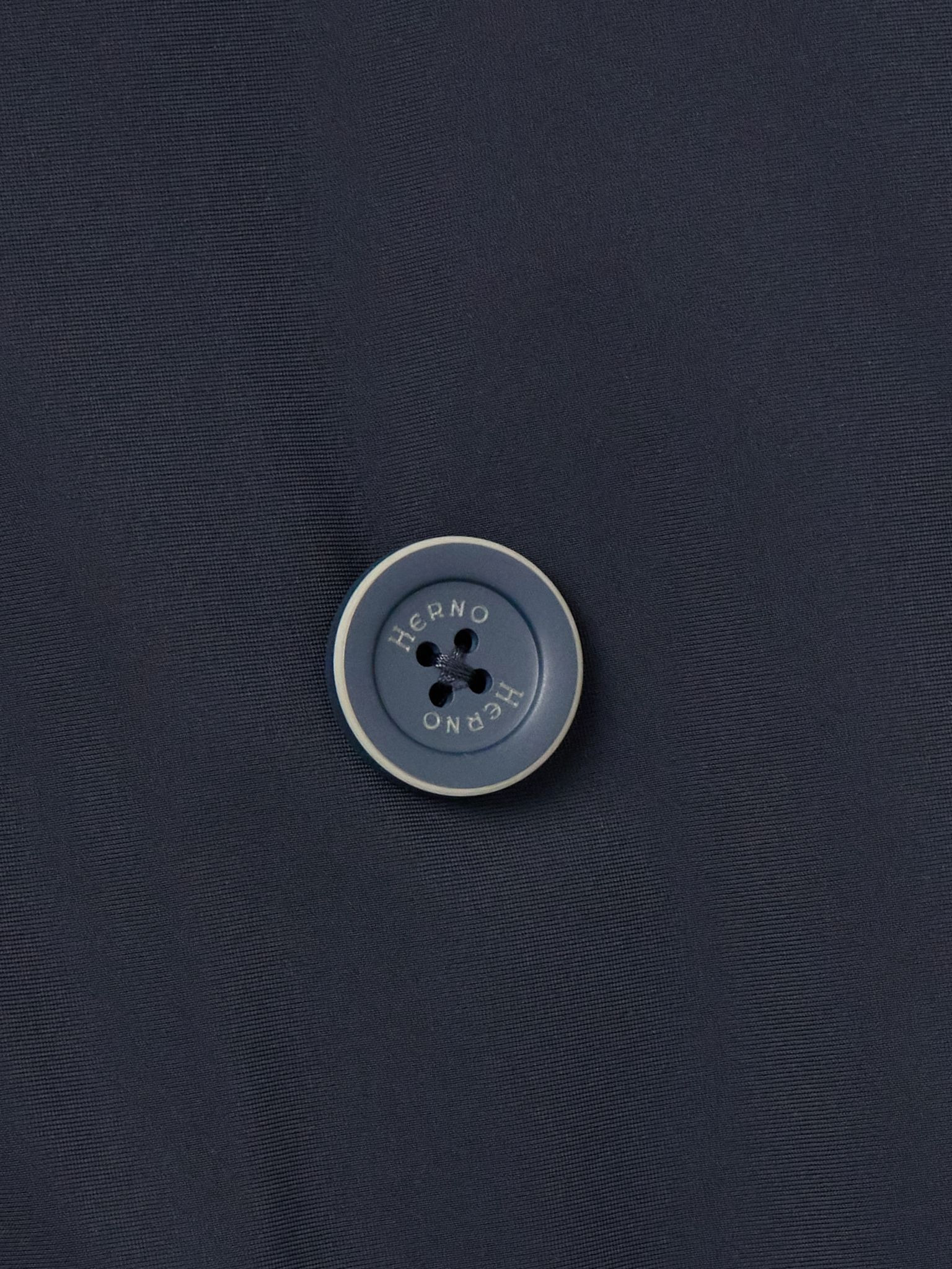 Double-Breasted Padded Stretch-Shell Down Peacoat Navy - 5