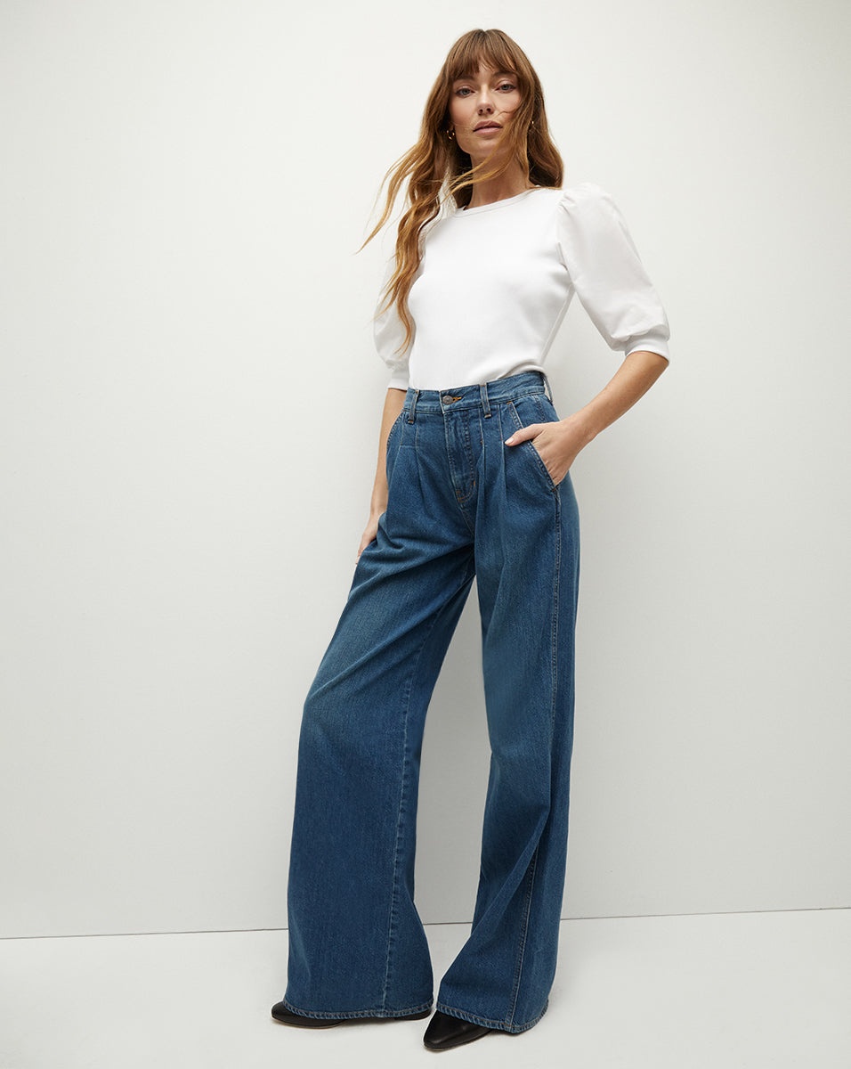 MIA PLEATED WIDE-LEG JEAN - 5