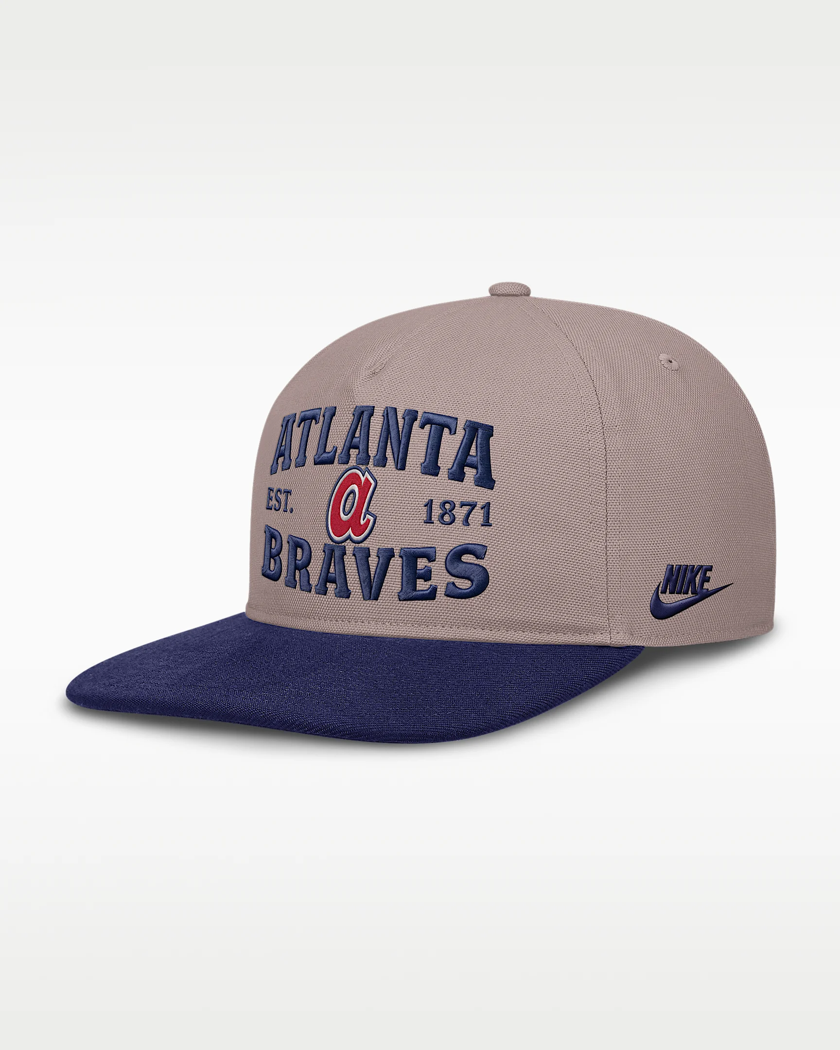 Atlanta Braves Cooperstown Pro Men's Nike MLB A-Frame Adjustable Hat - 1