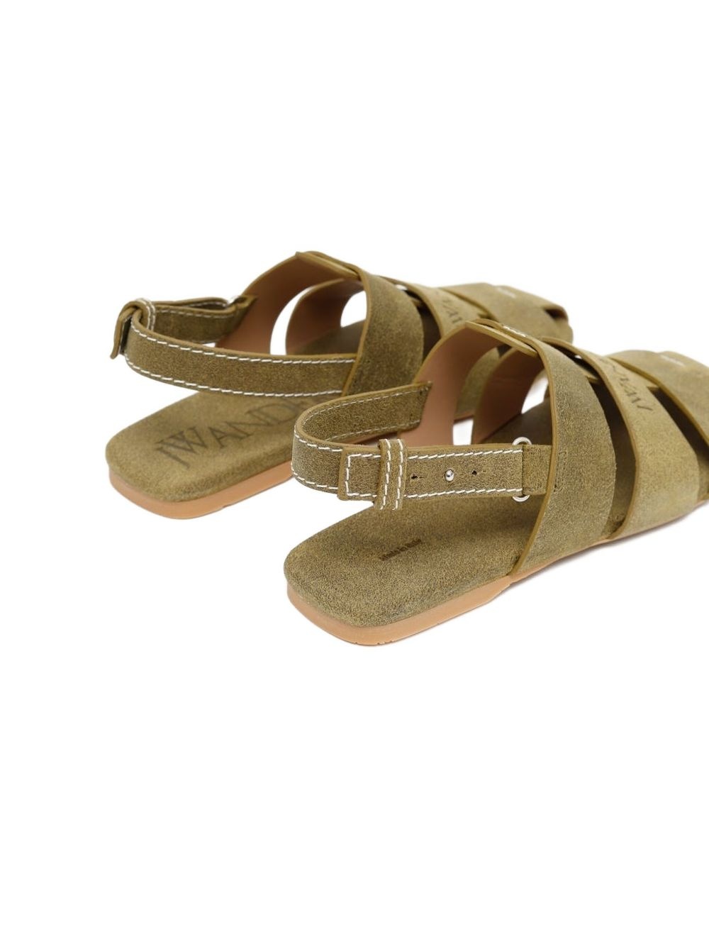 suede flat sandals - 3