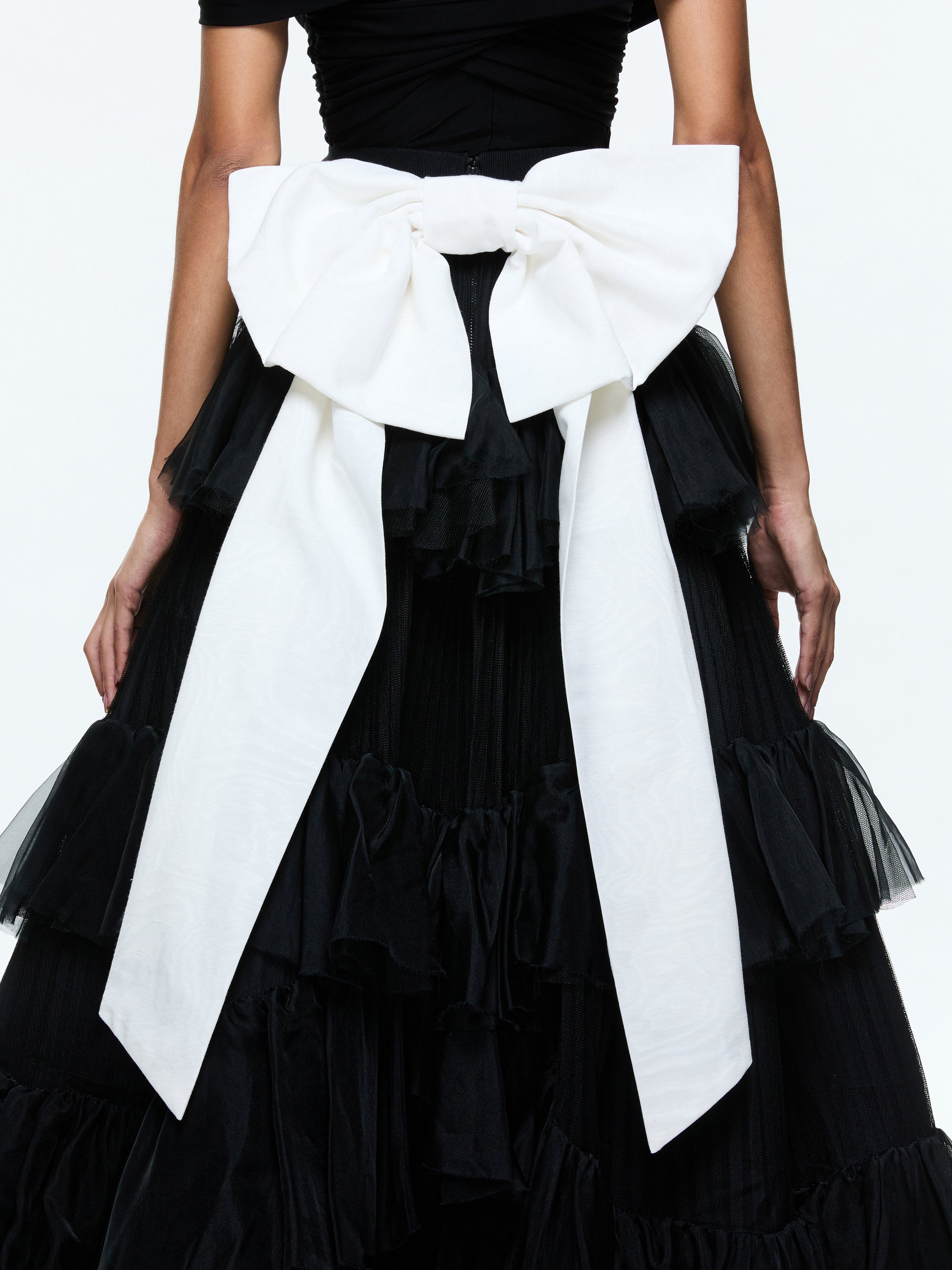 JESSICA RUFFLE MAXI BOW BALLGOWN SKIRT - 5