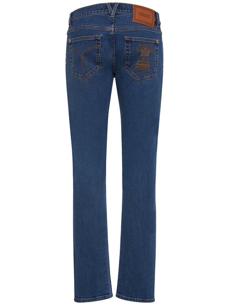 Stretch cotton denim jeans - 4