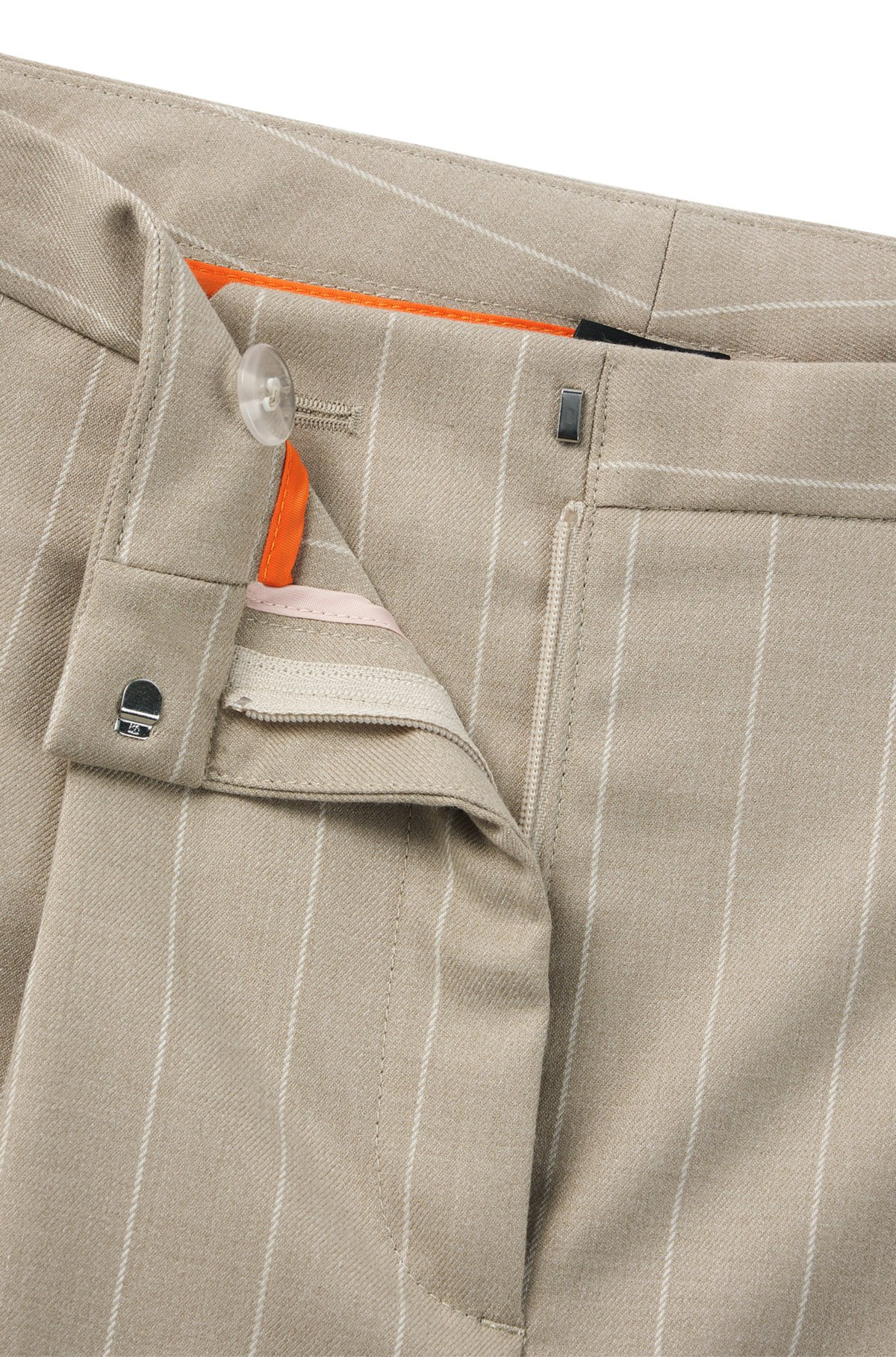 TAPERED-FIT SHORTS IN PINSTRIPE STRETCH FABRIC - 6