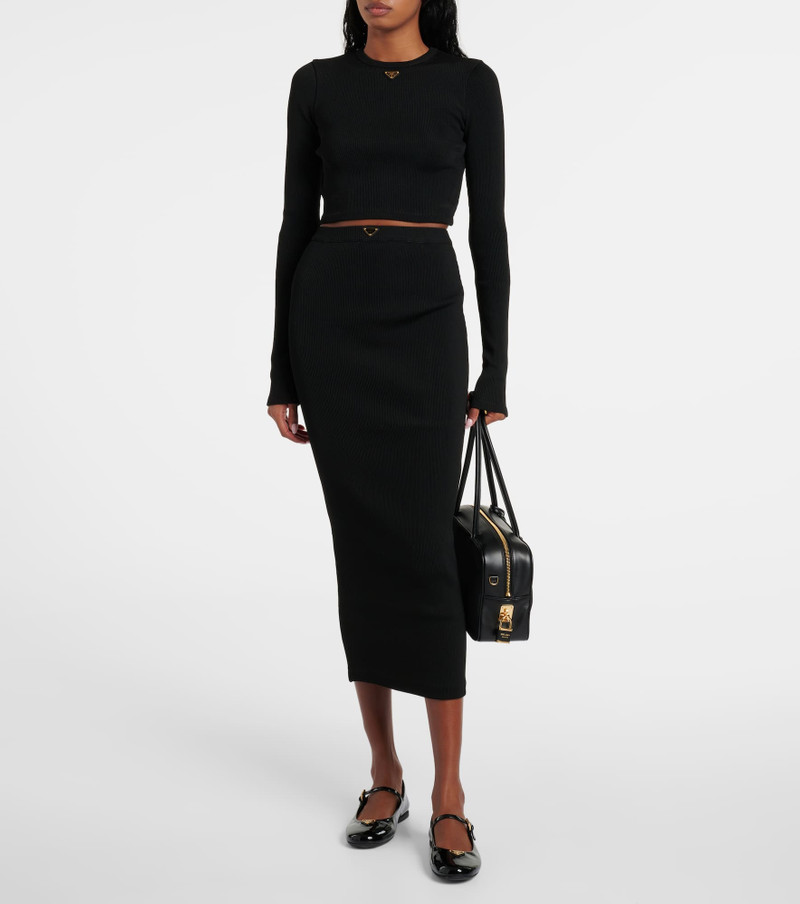 Prada Knitted midi skirt outlook