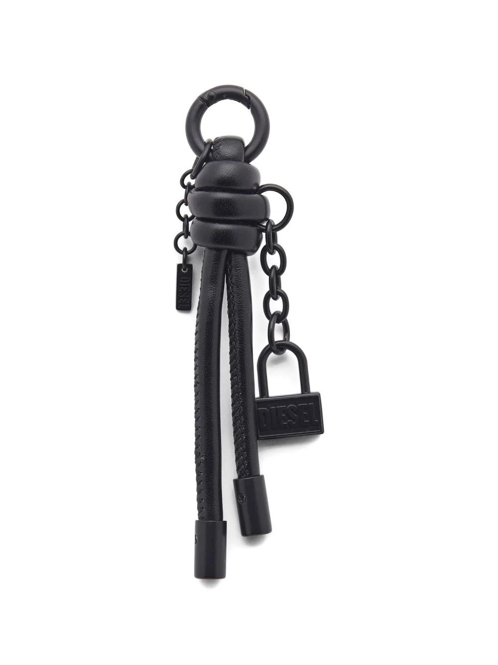 knotted padlock keyring - 1
