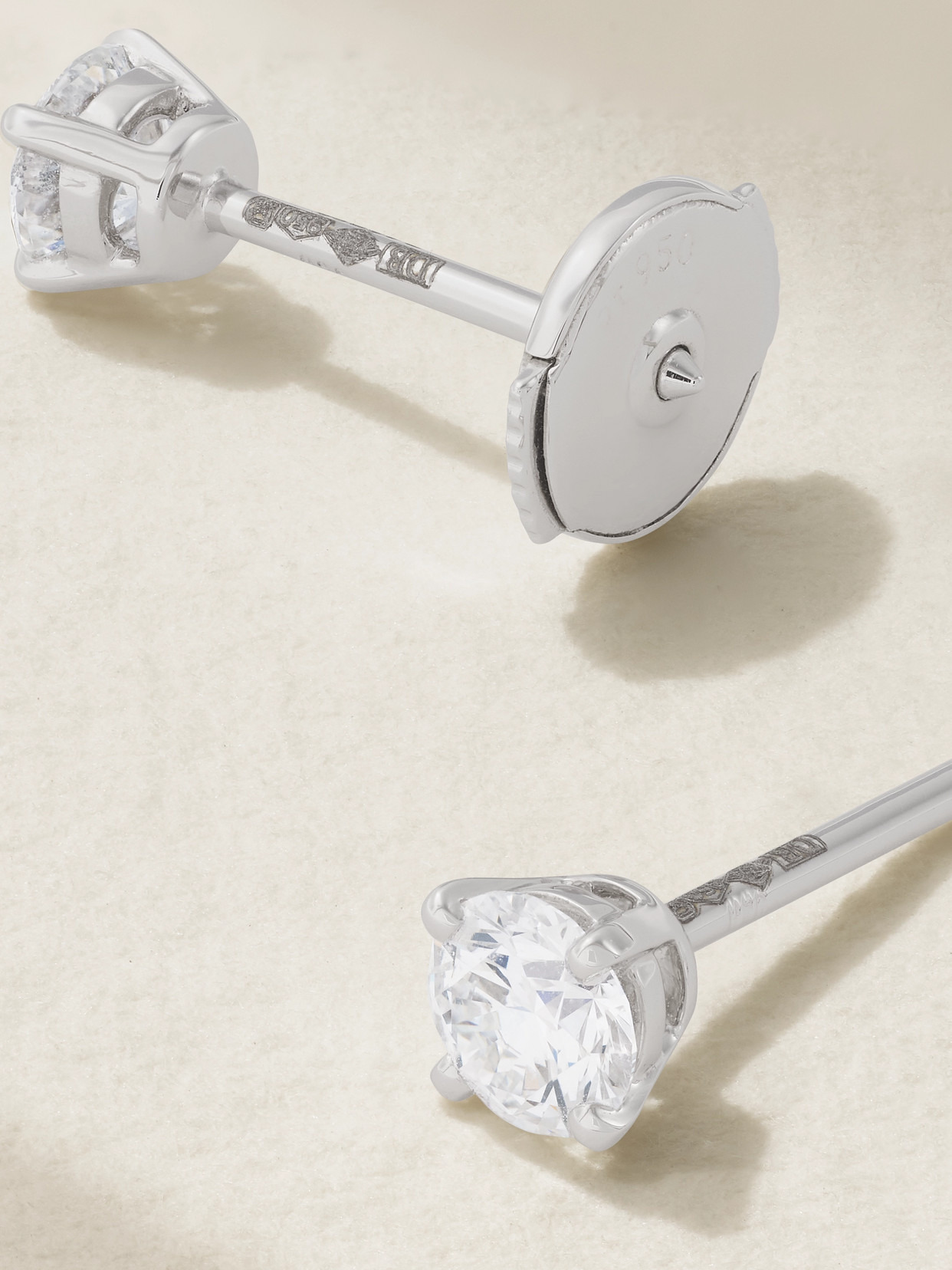 Db Classic Platinum Diamond Earrings - 3