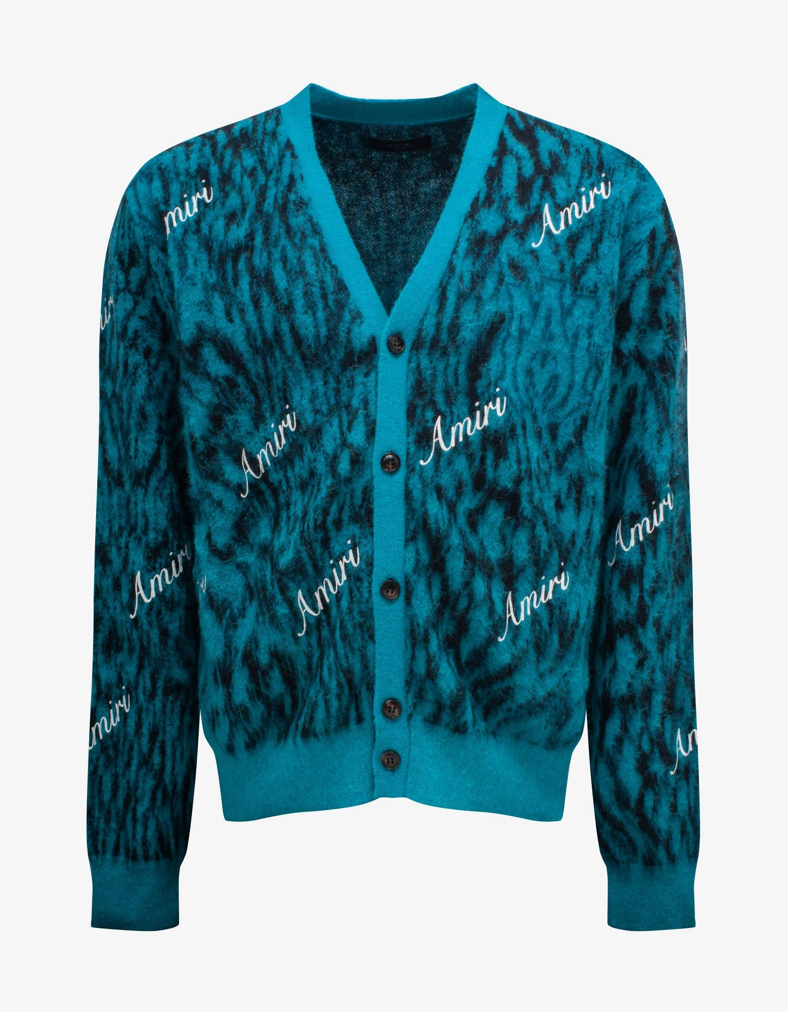 Amiri Blue Mohair Cardigan - 1
