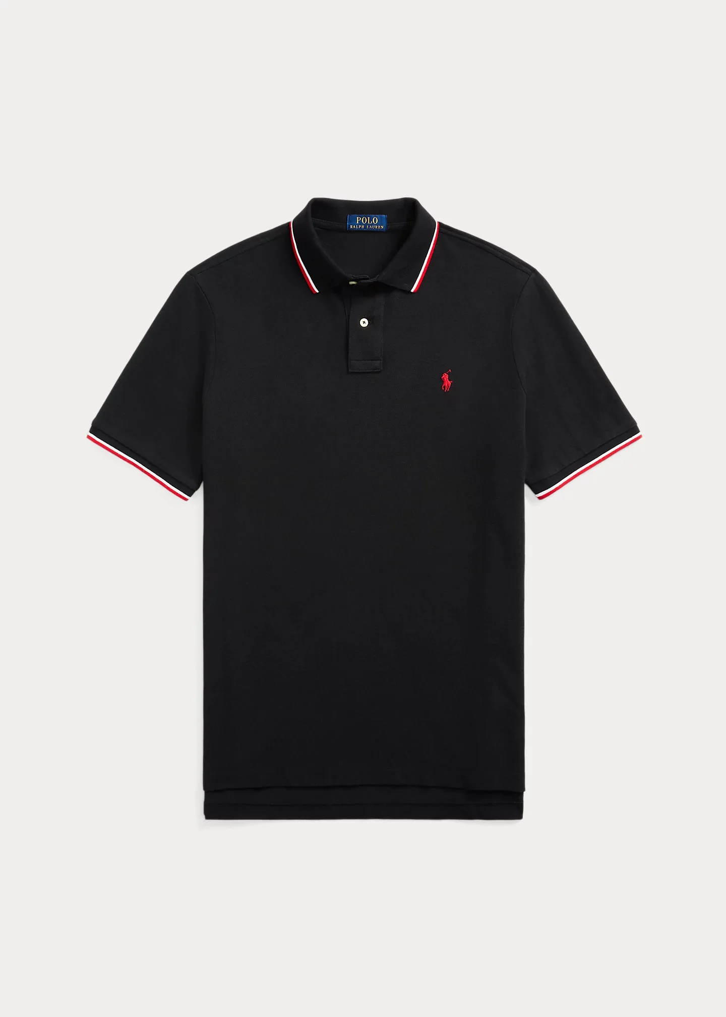 Classic Fit Mesh Polo Shirt - 1