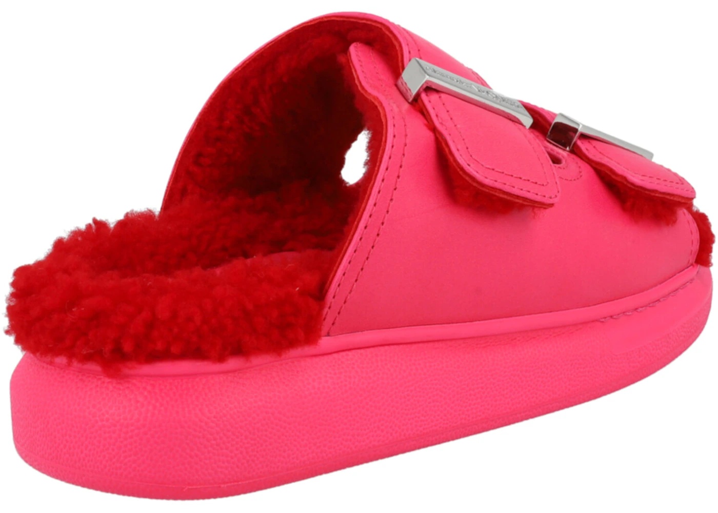 Alexander McQueen Oversized Hybrid Slides Pink Silver (Women's) - 3