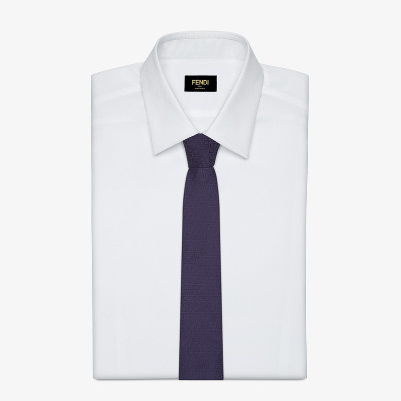FENDI Blue silk tie outlook