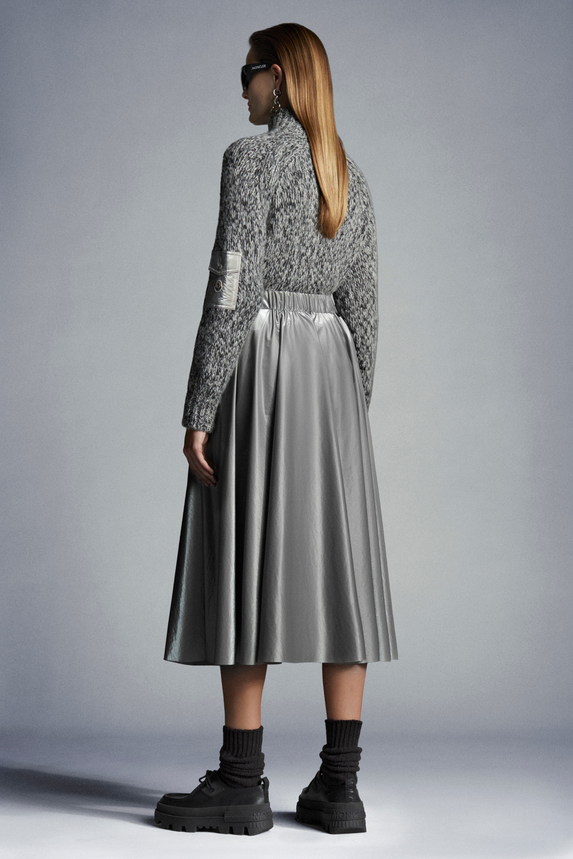 Laminated-Effect Skirt - 5