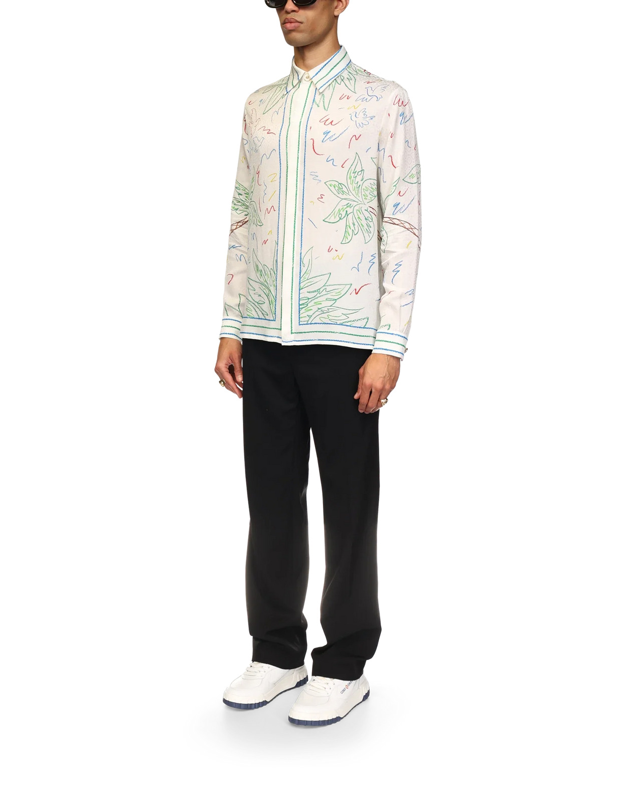 Crayon Tennis Club Silk Shirt | Casablanca Paris - 3