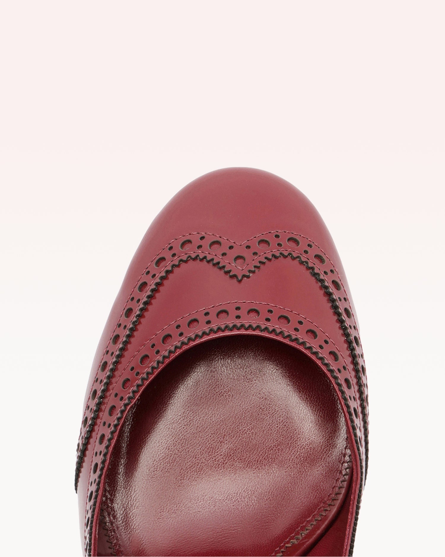 SLINGBACK BROGUE 85 RED - 3
