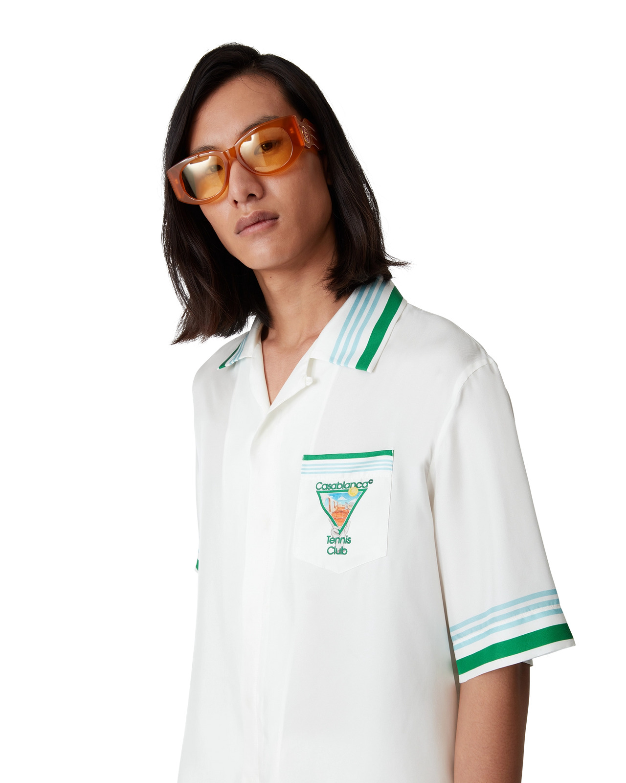 Metaphysical Tennis Icon Silk Shirt | Casablanca Paris - 8