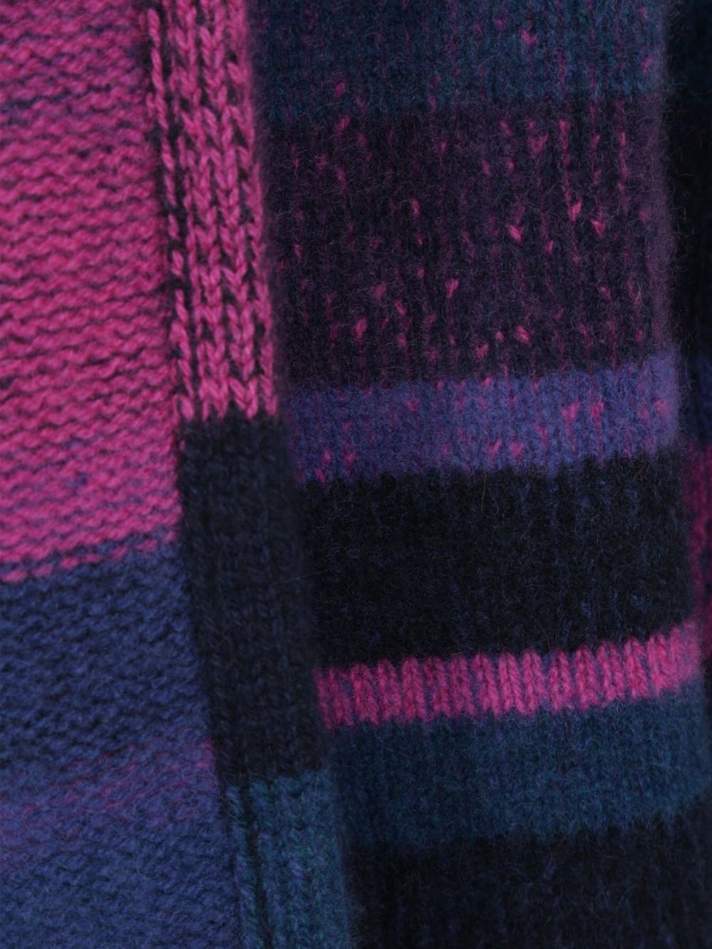 striped open-front cardigan - 3