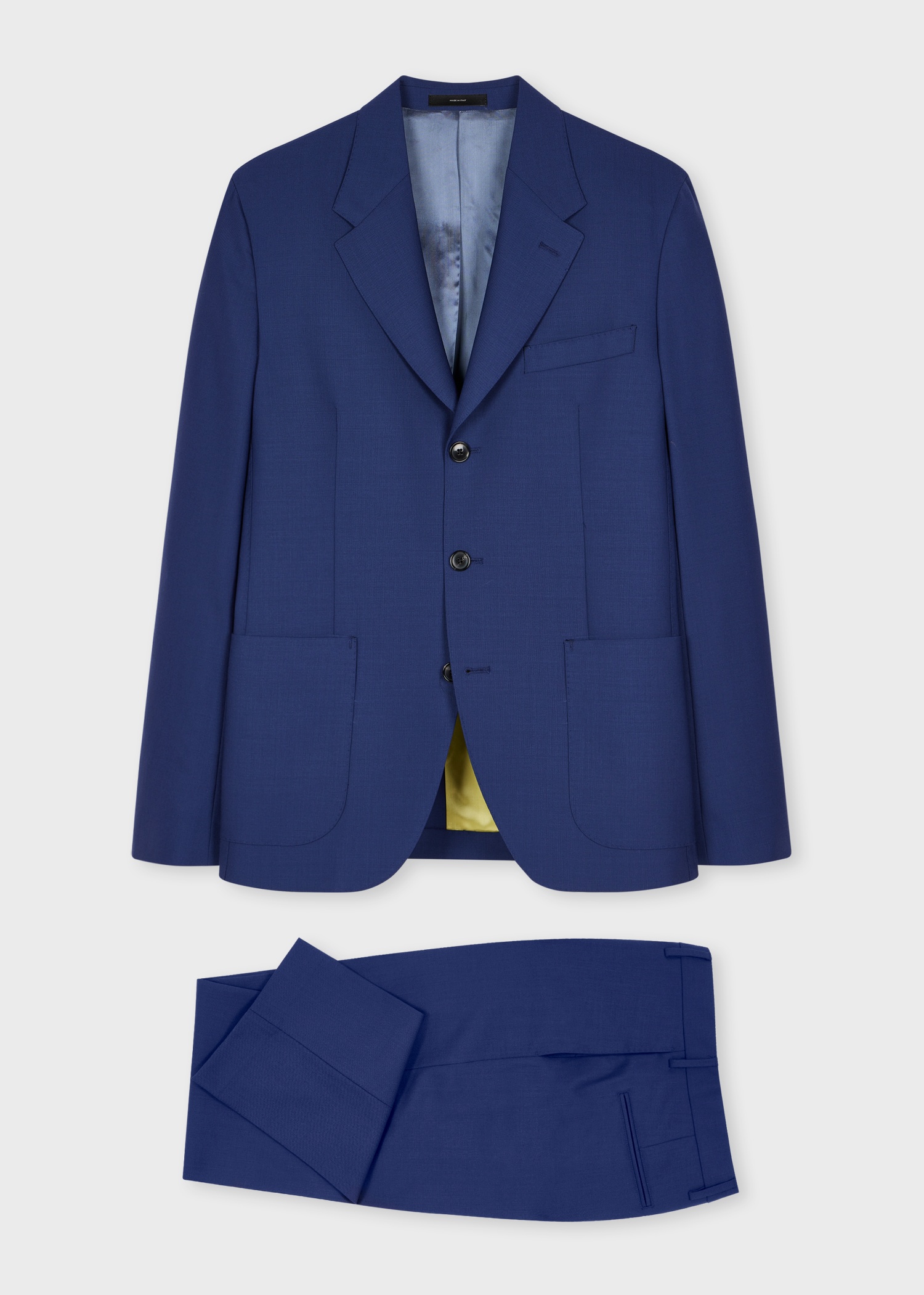 Indigo Fresco Wool Suit - 1